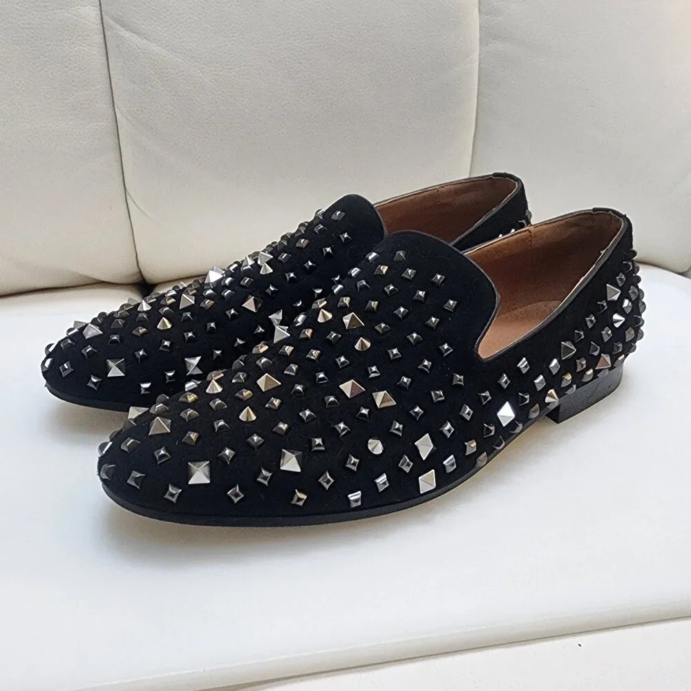 SAKS FIFTH AVENUE Men's Studded Dress Shoes - Size 9.5 - Picture 2 of 8